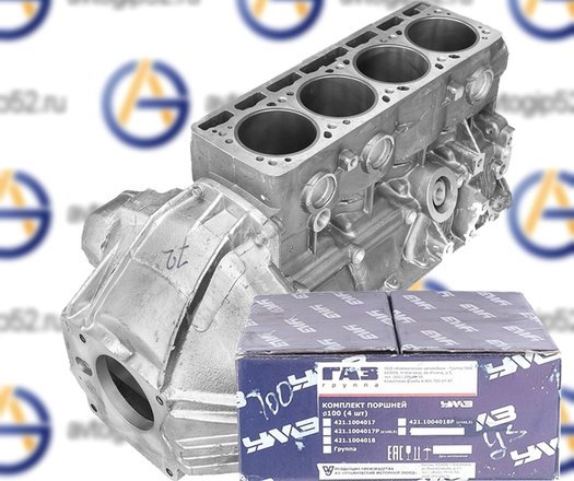 Блок цилиндров УМЗ - 4216 ЕВРО - 3, 4 (С поршневой группой)